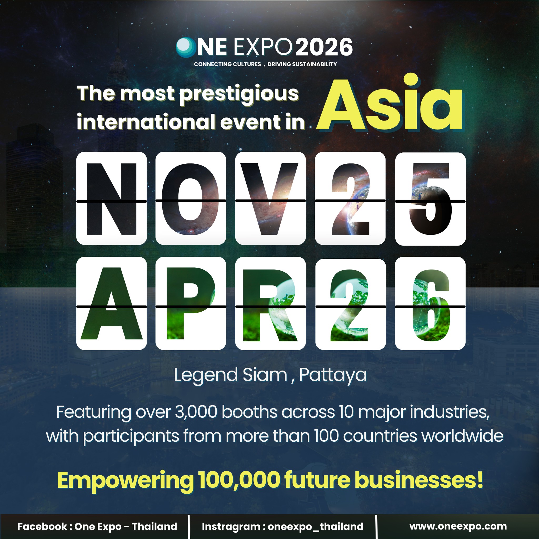 ยินดีต้อนรับสู่ One Expo ที่พัทยา ประเทศไทย!